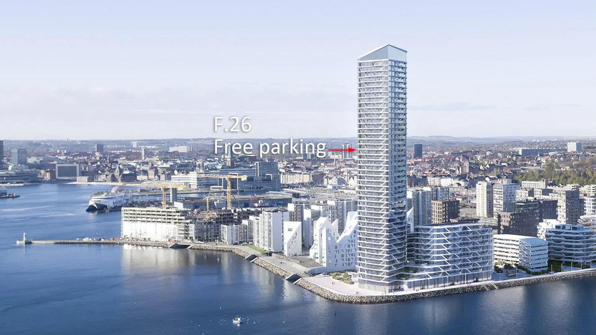 26-Etage Lejlighed Med Utrolig Havudsigt ออร์ฮูช ภายนอก รูปภาพ
